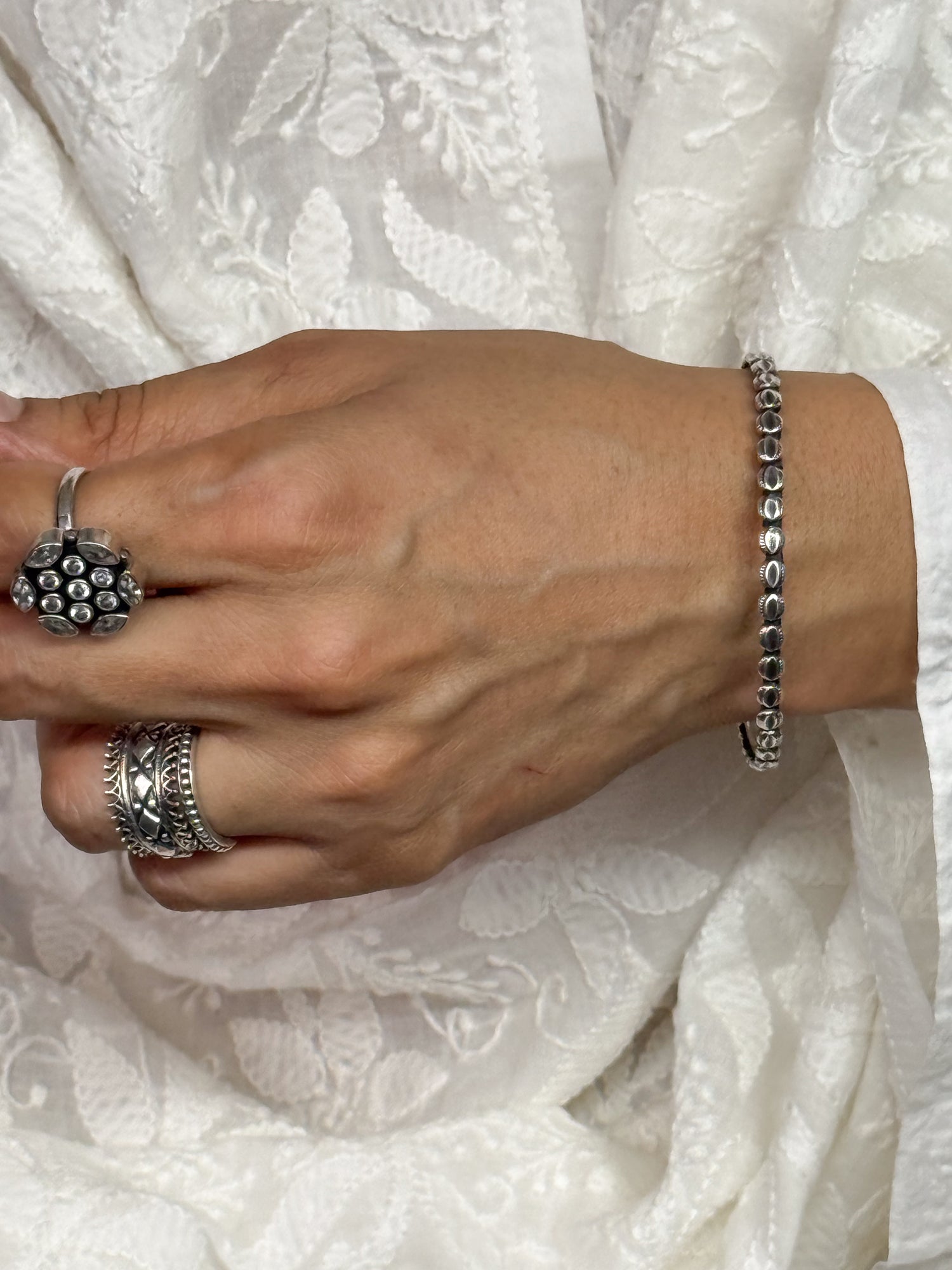 Handmade Silver Bangles.