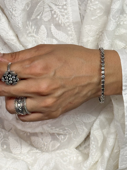 Handmade Silver Bangles.