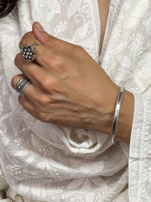 Handmade Silver Bangles.