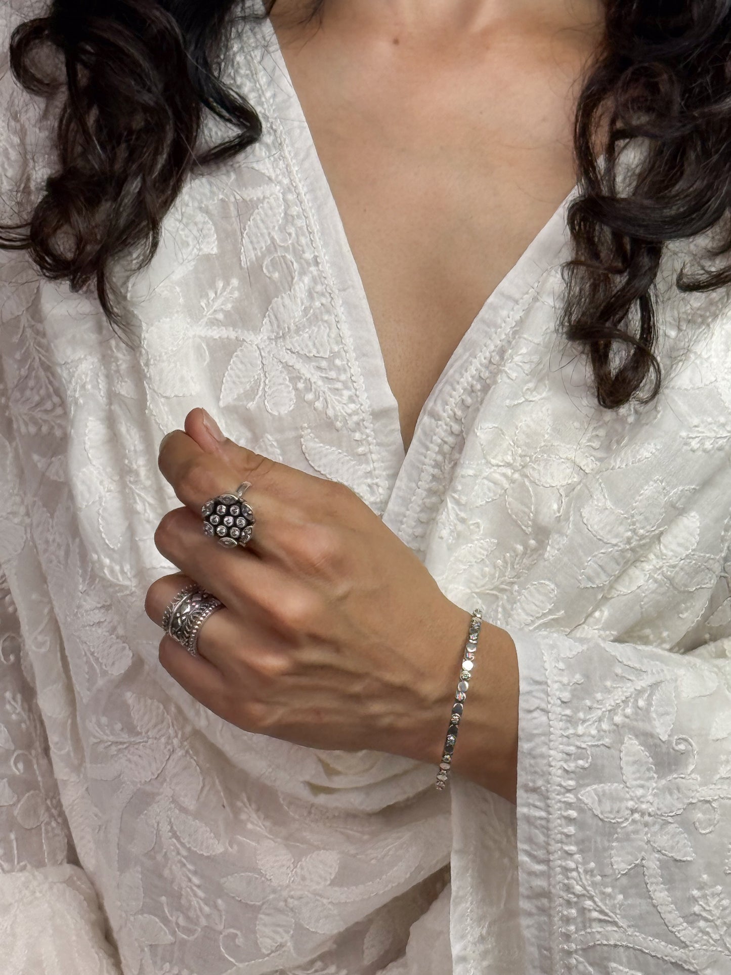 Handmade Silver Bangles.