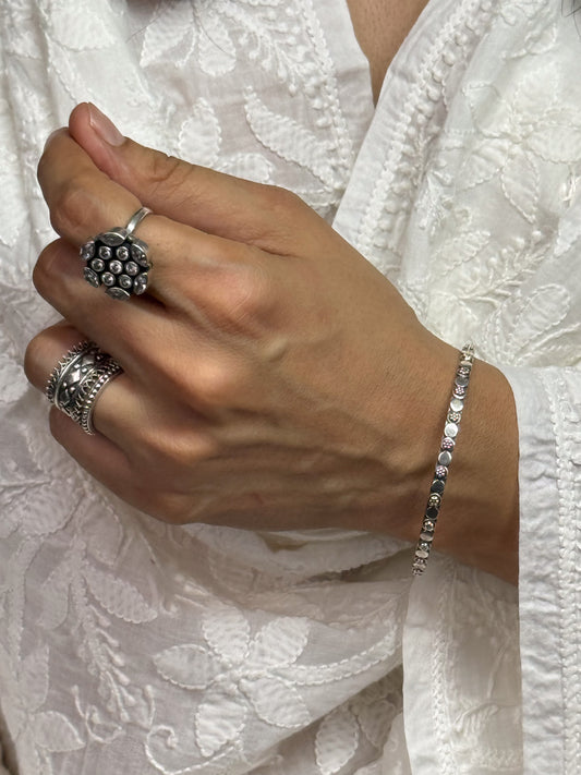 Handmade Silver Bangles.