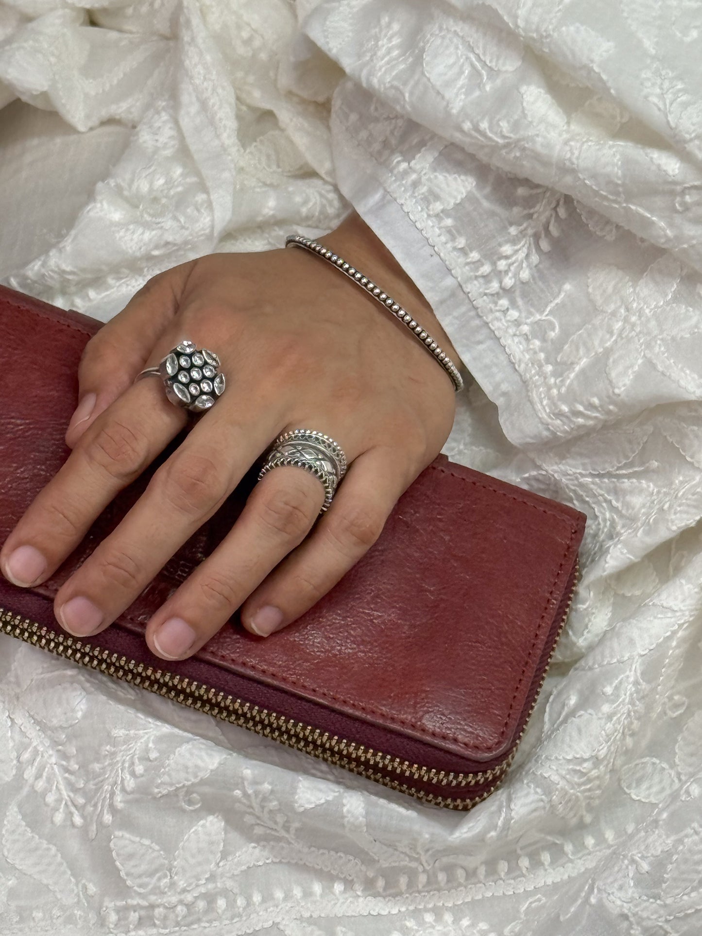 Handmade Silver Bangles.