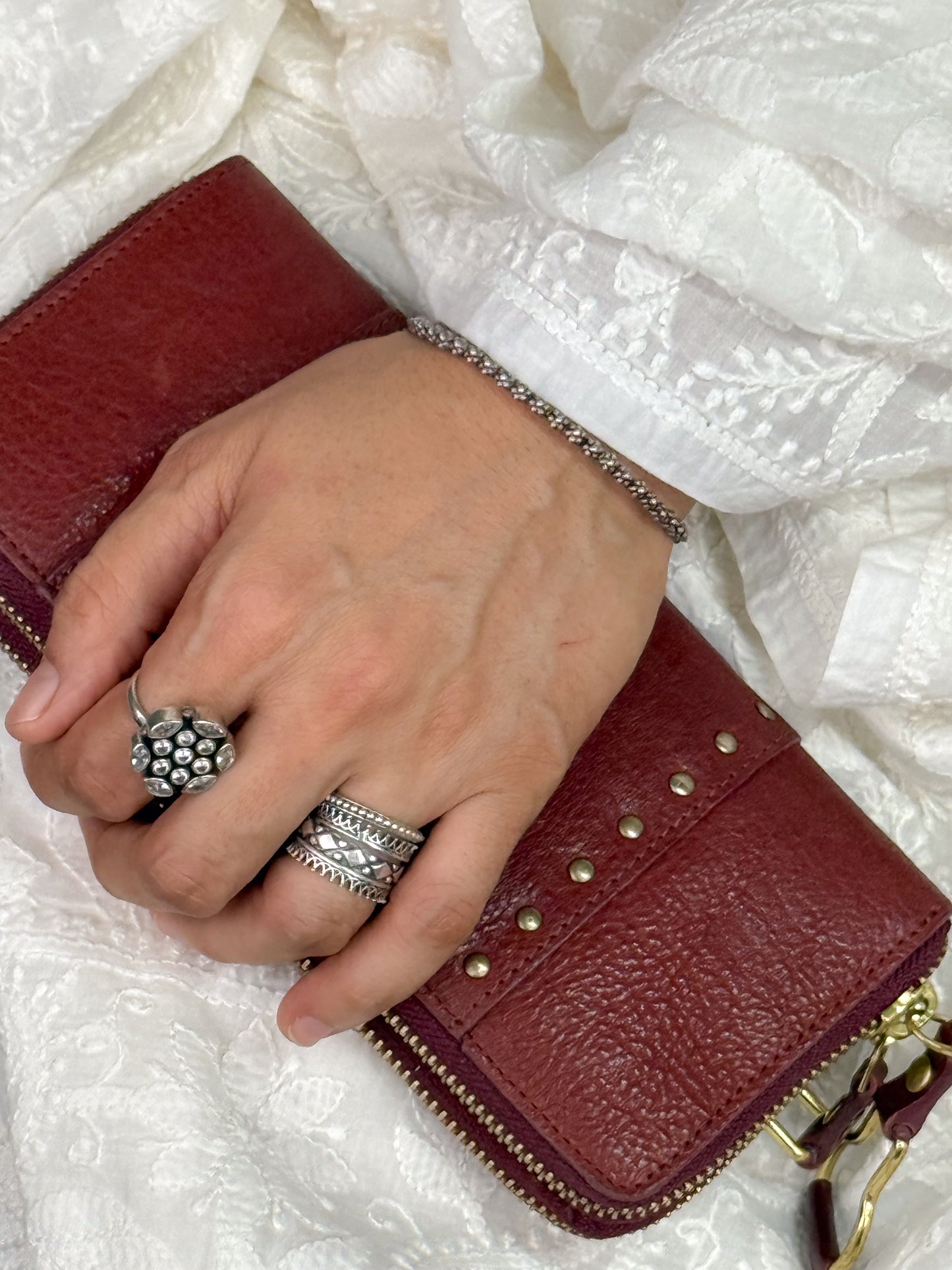 Handmade Silver Bangles.