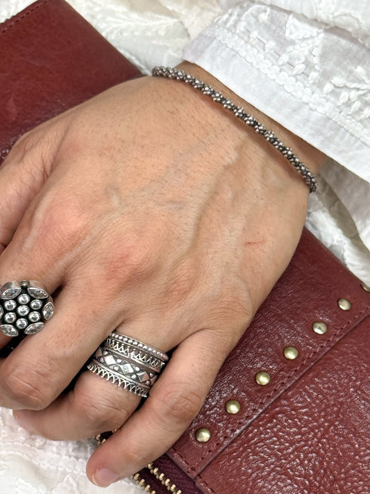 Handmade Silver Bangles.