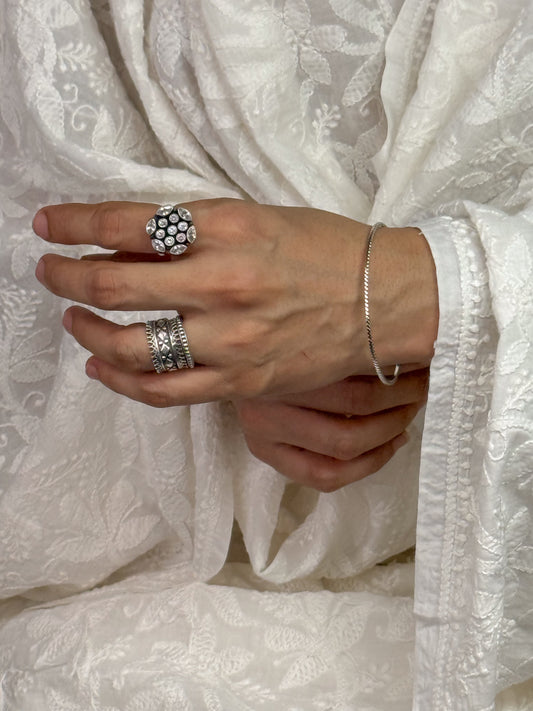 Handmade Silver Bangles.