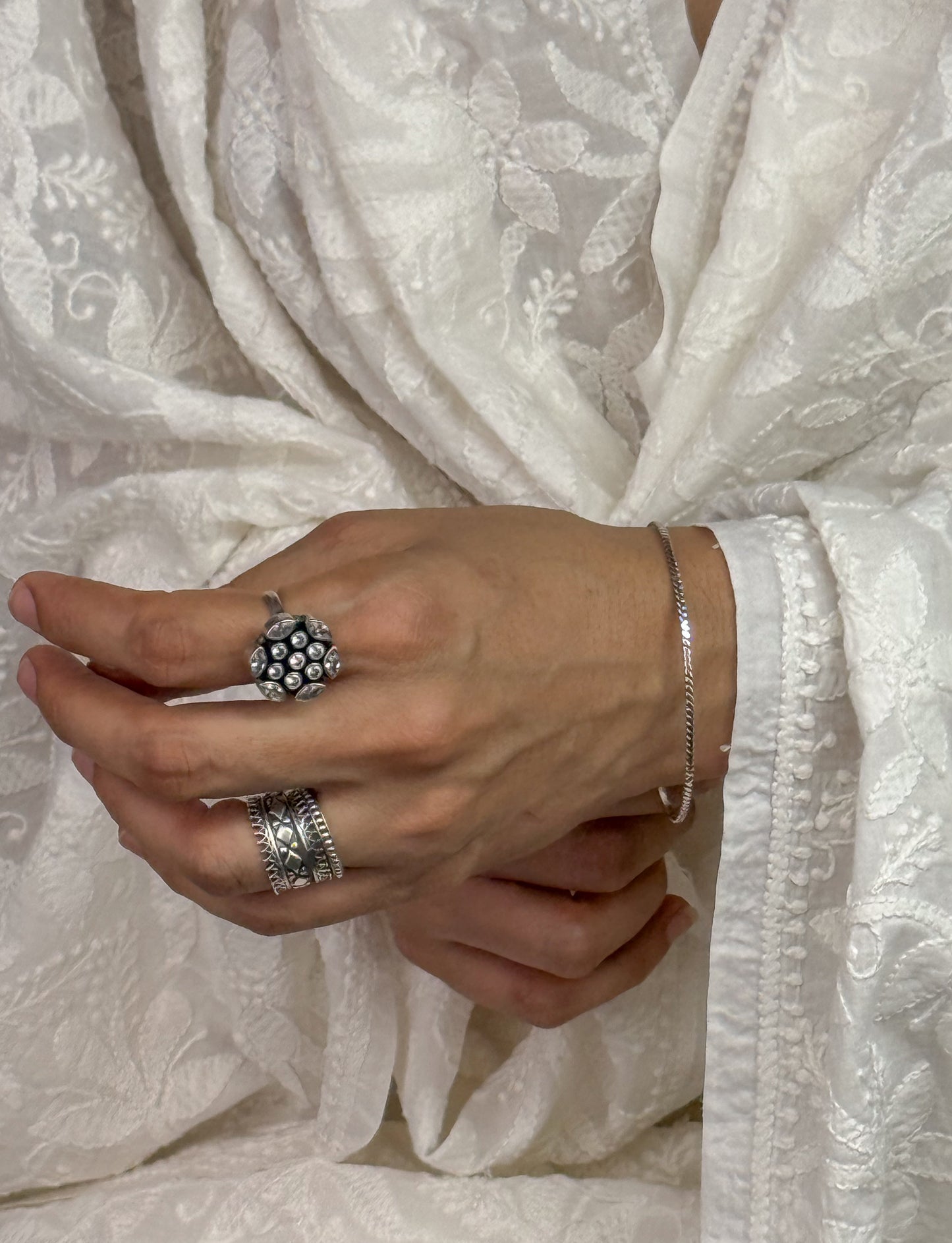 Handmade Silver Bangles.