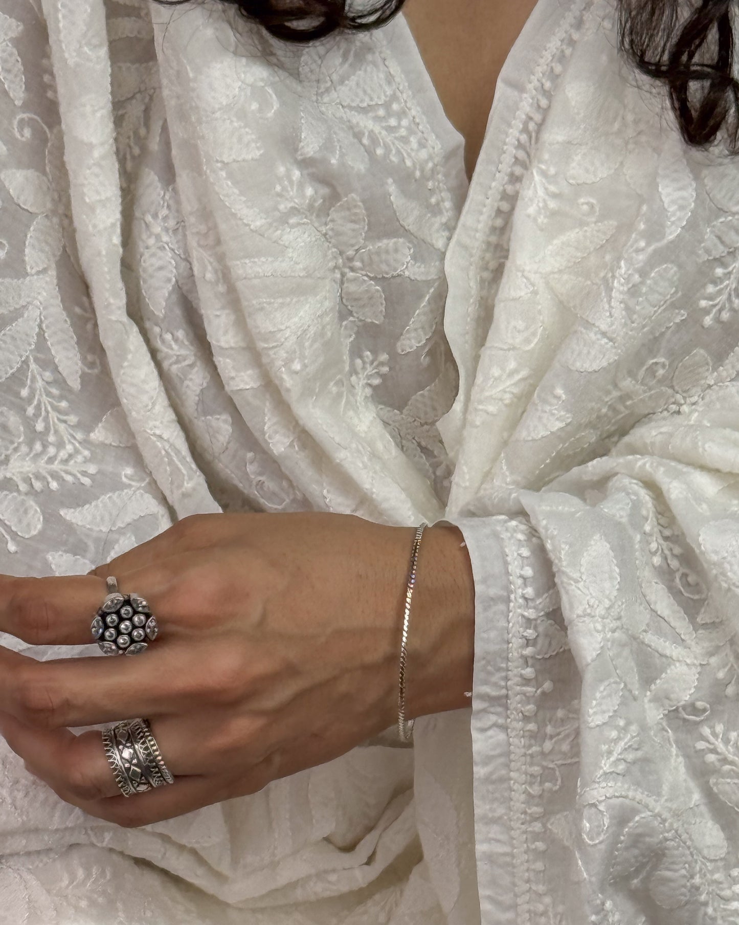 Handmade Silver Bangles.