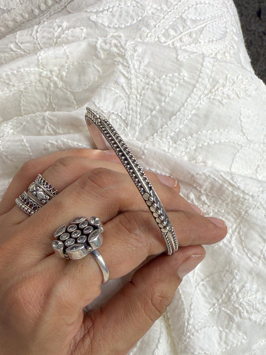Handmade Silver Bangles.