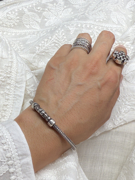 Handmade Silver Bangles.