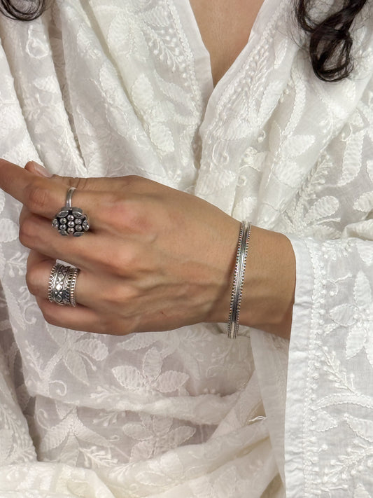 Handmade Silver Bangles.