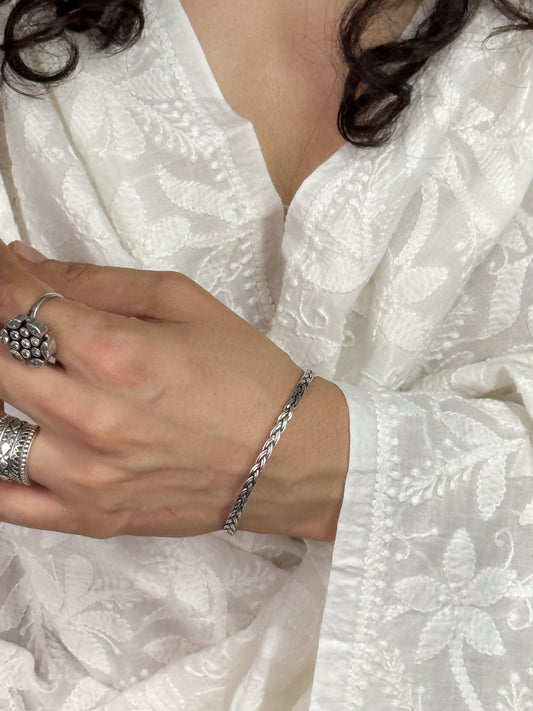 Handmade Silver Bangles.
