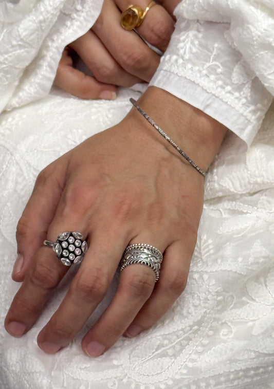 Handmade Silver Bangles.