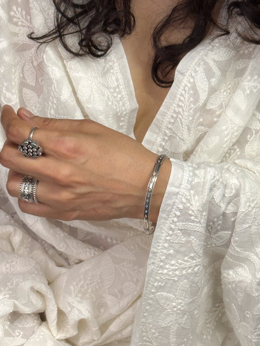 Handmade Silver Bangles.