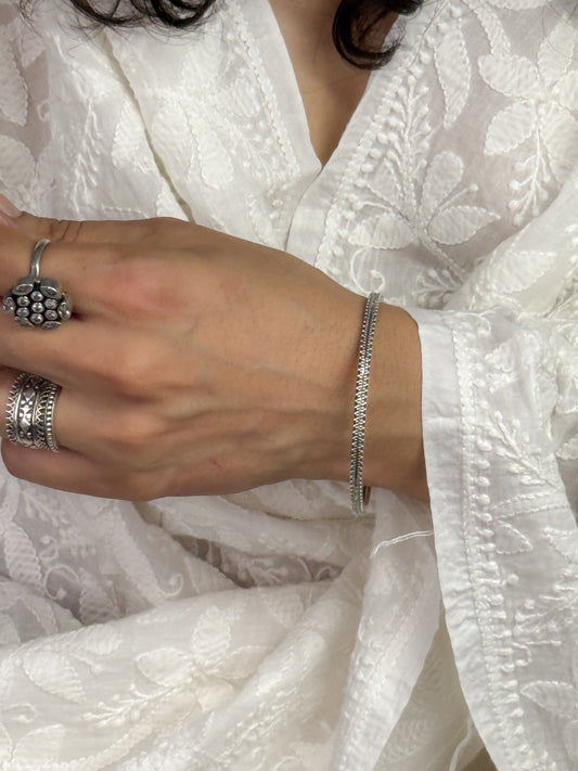 Handmade Silver Bangles.