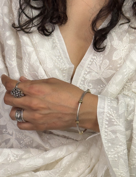 Handmade Silver Bangles.