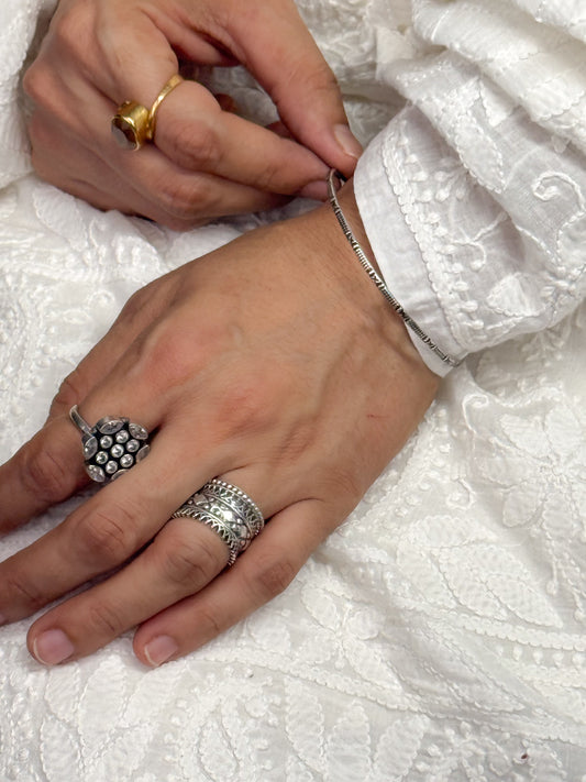 Handmade Silver Bangles.