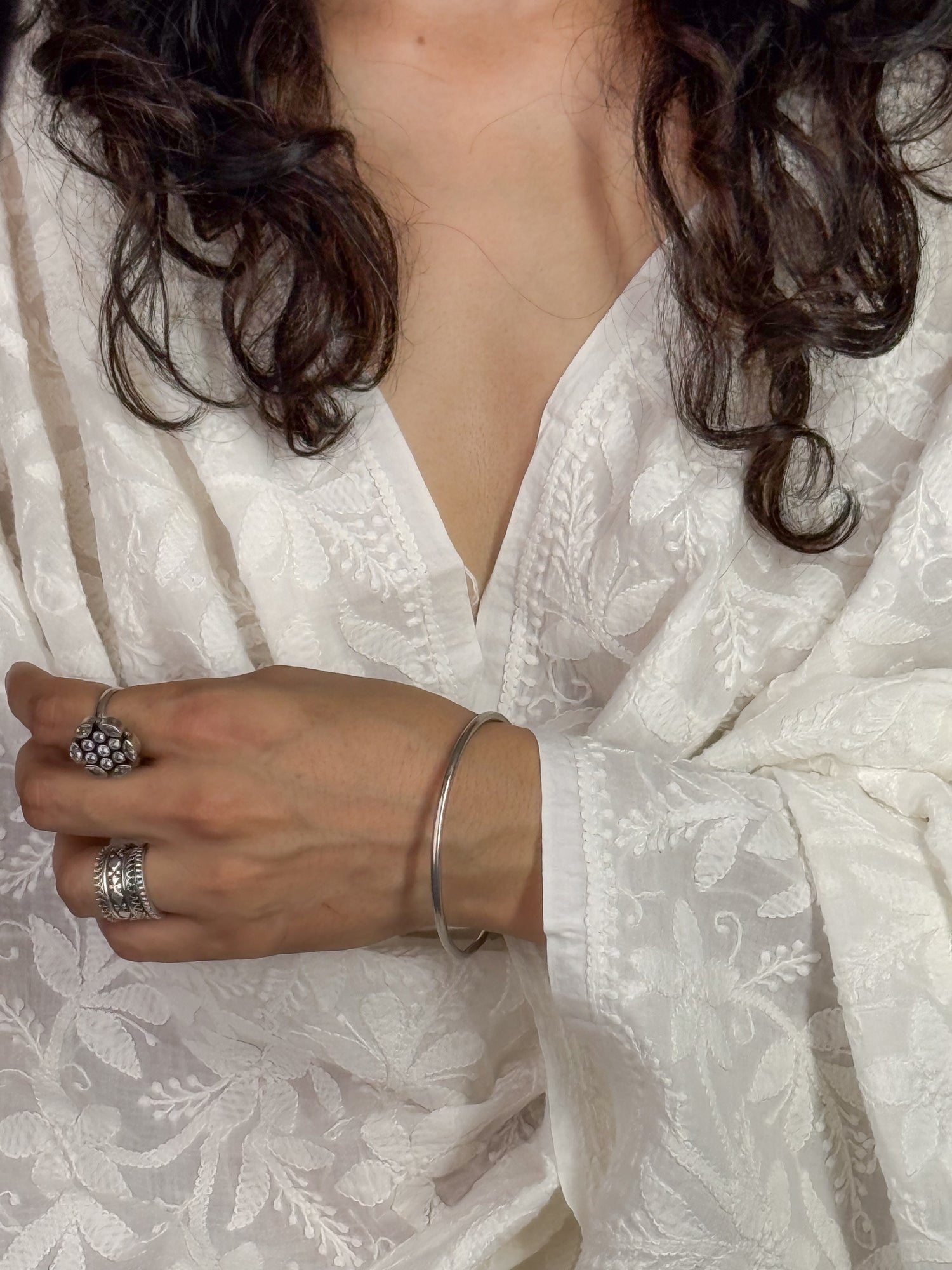 Handmade Silver Bangles.