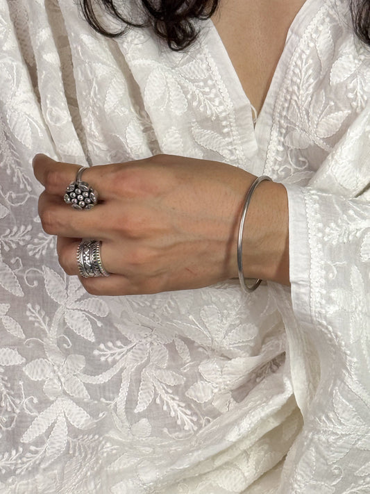 Handmade Silver Bangles.