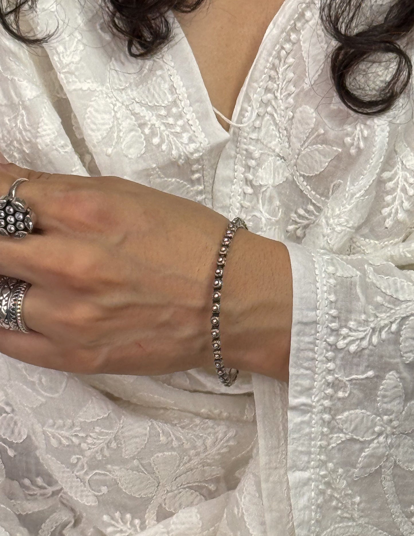 Handmade Silver Bangles.