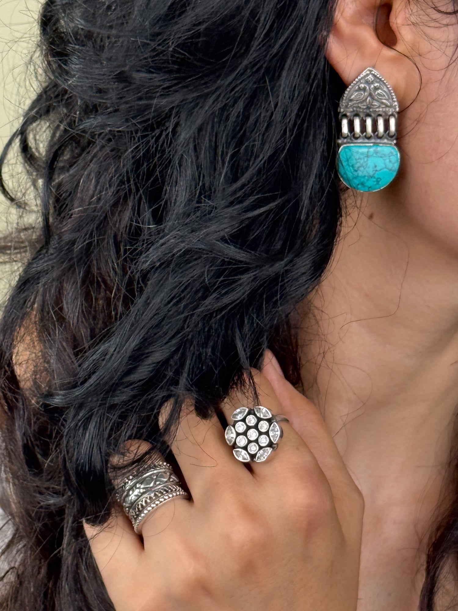 Handmade Silver Earring.