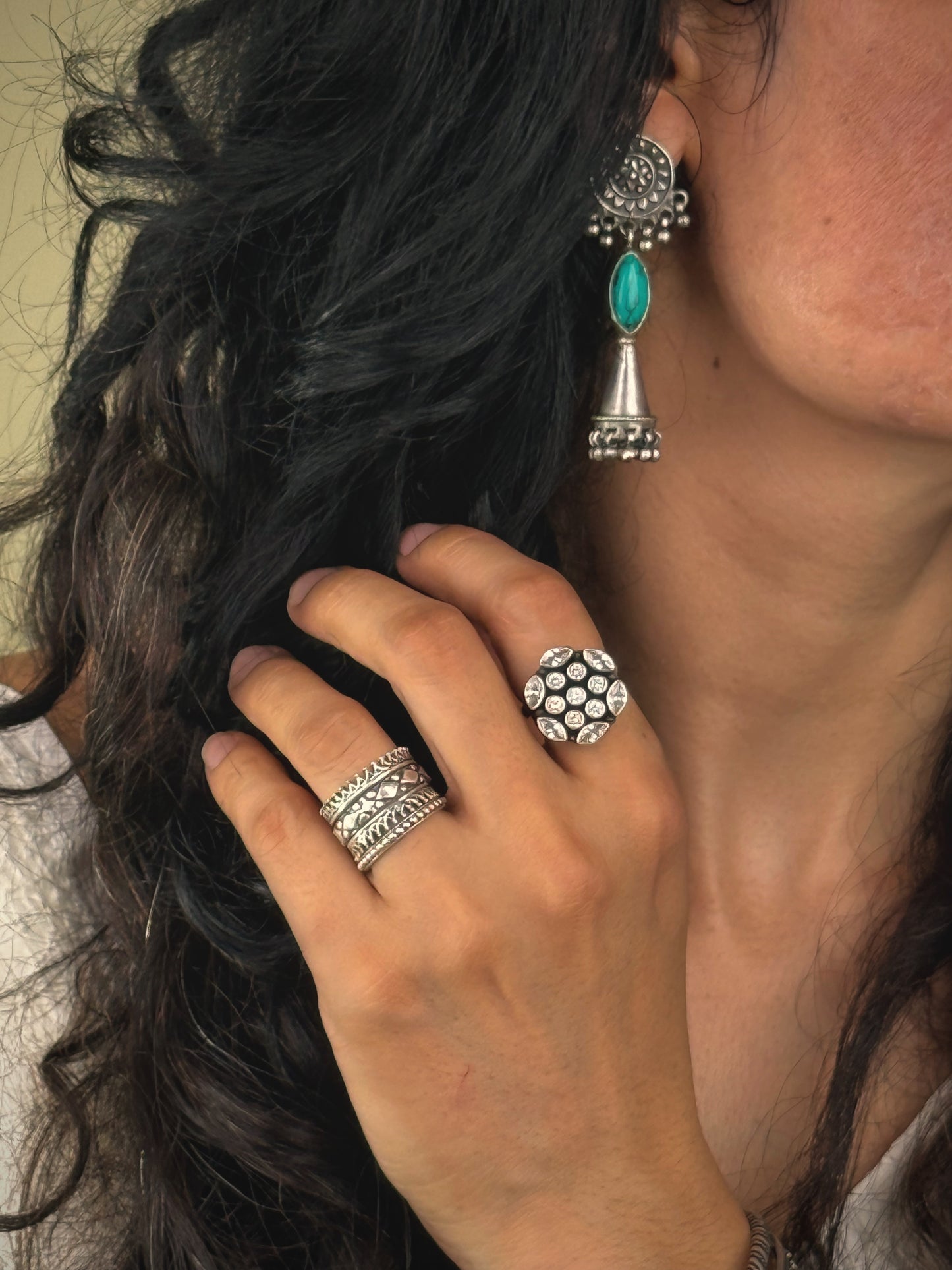 Handmade Silver Earring.