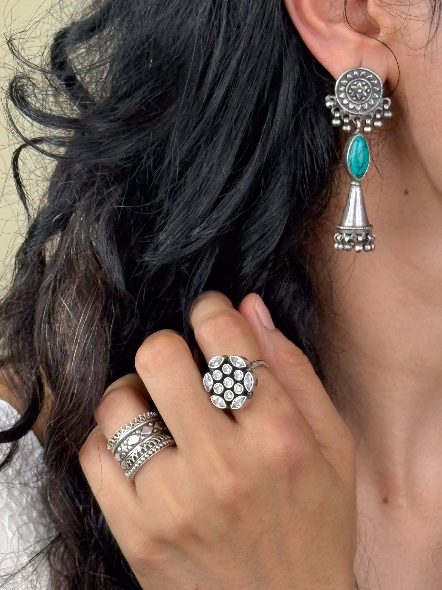 Handmade Silver Earring.