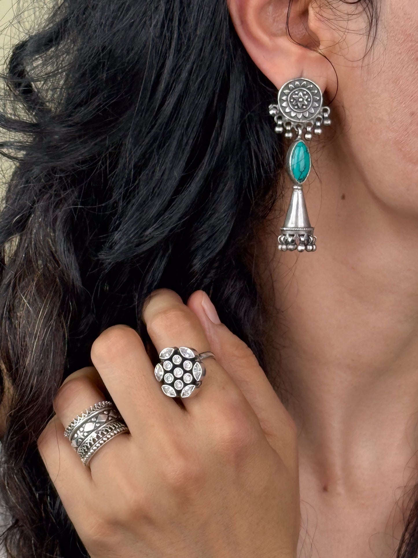 Handmade Silver Earring.