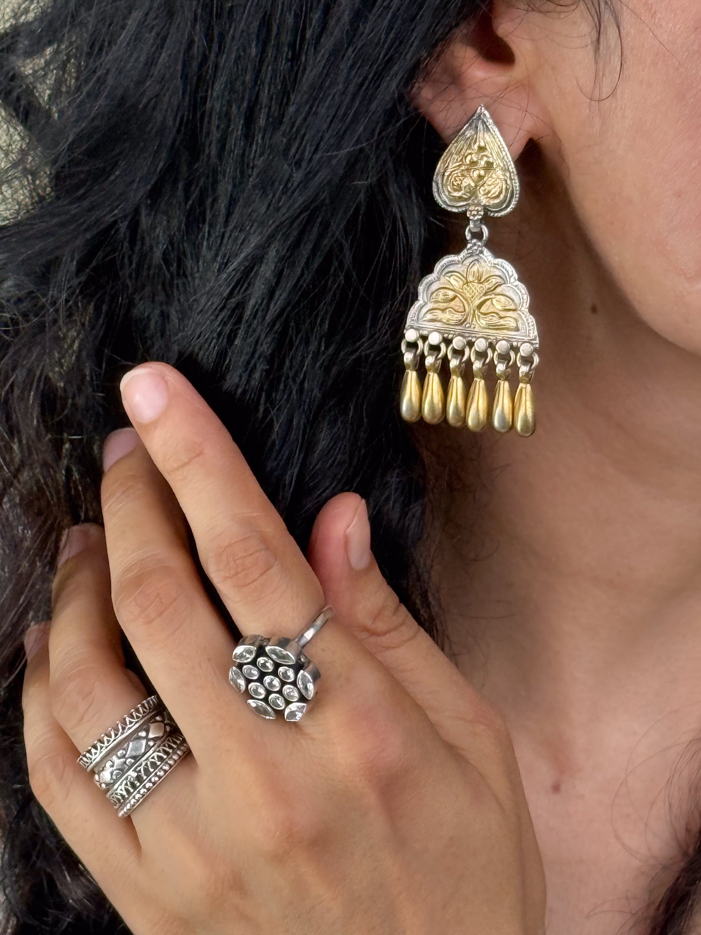 Handmade Silver Earring.