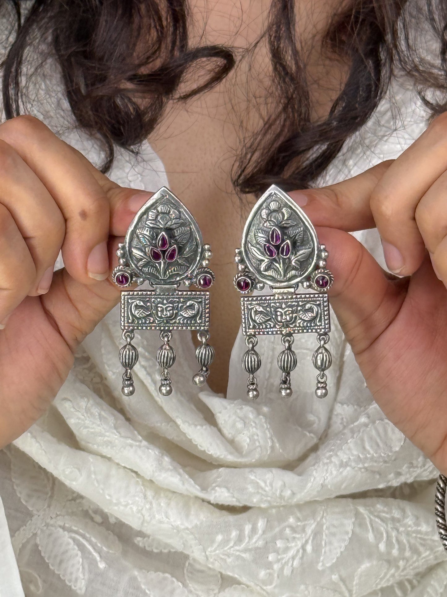 Handmade Silver Earring.