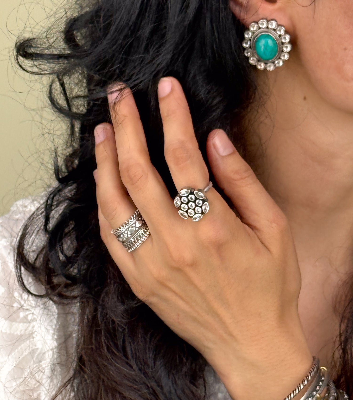 Handmade Silver Earring.