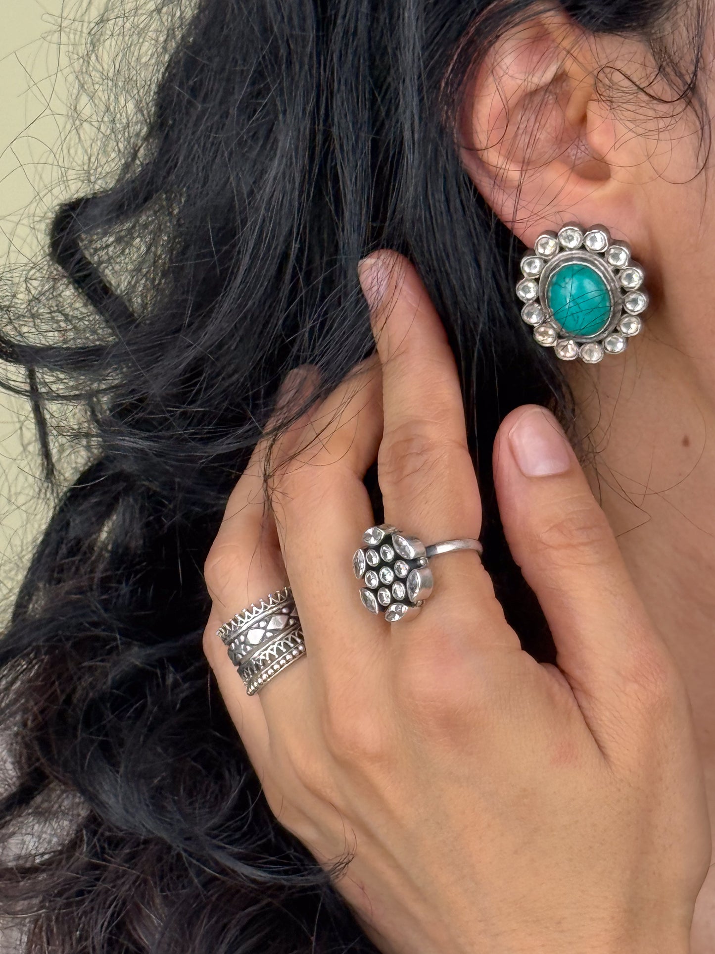Handmade Silver Earring.