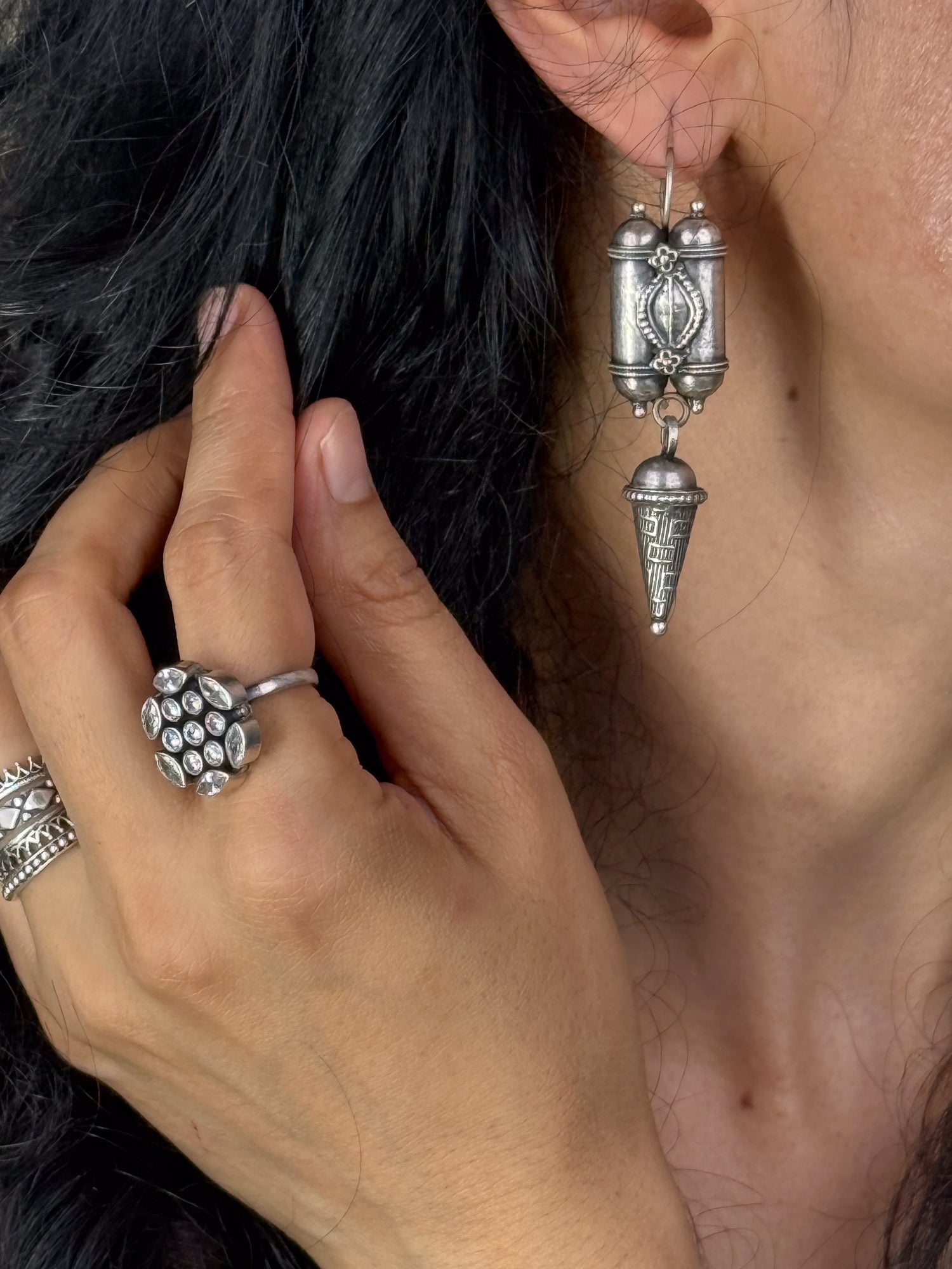 Handmade Silver Earring.