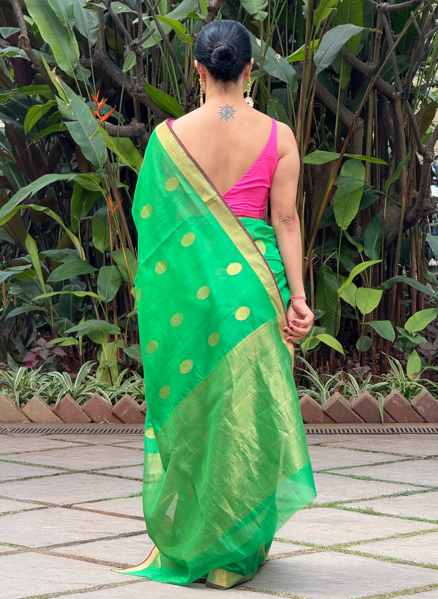 Handloom Chanderi Cotton Silk Saree