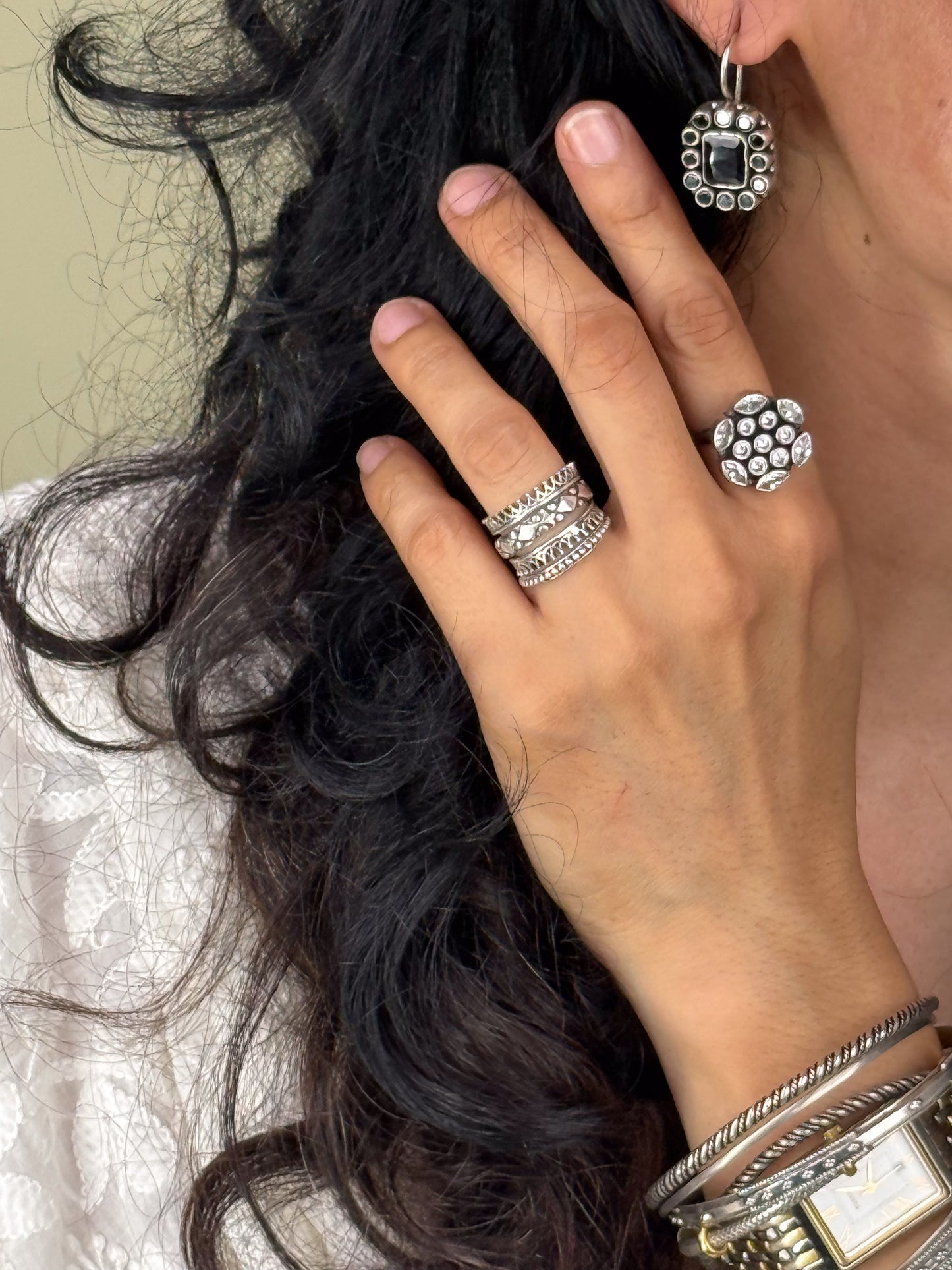 Handmade Silver Earring.