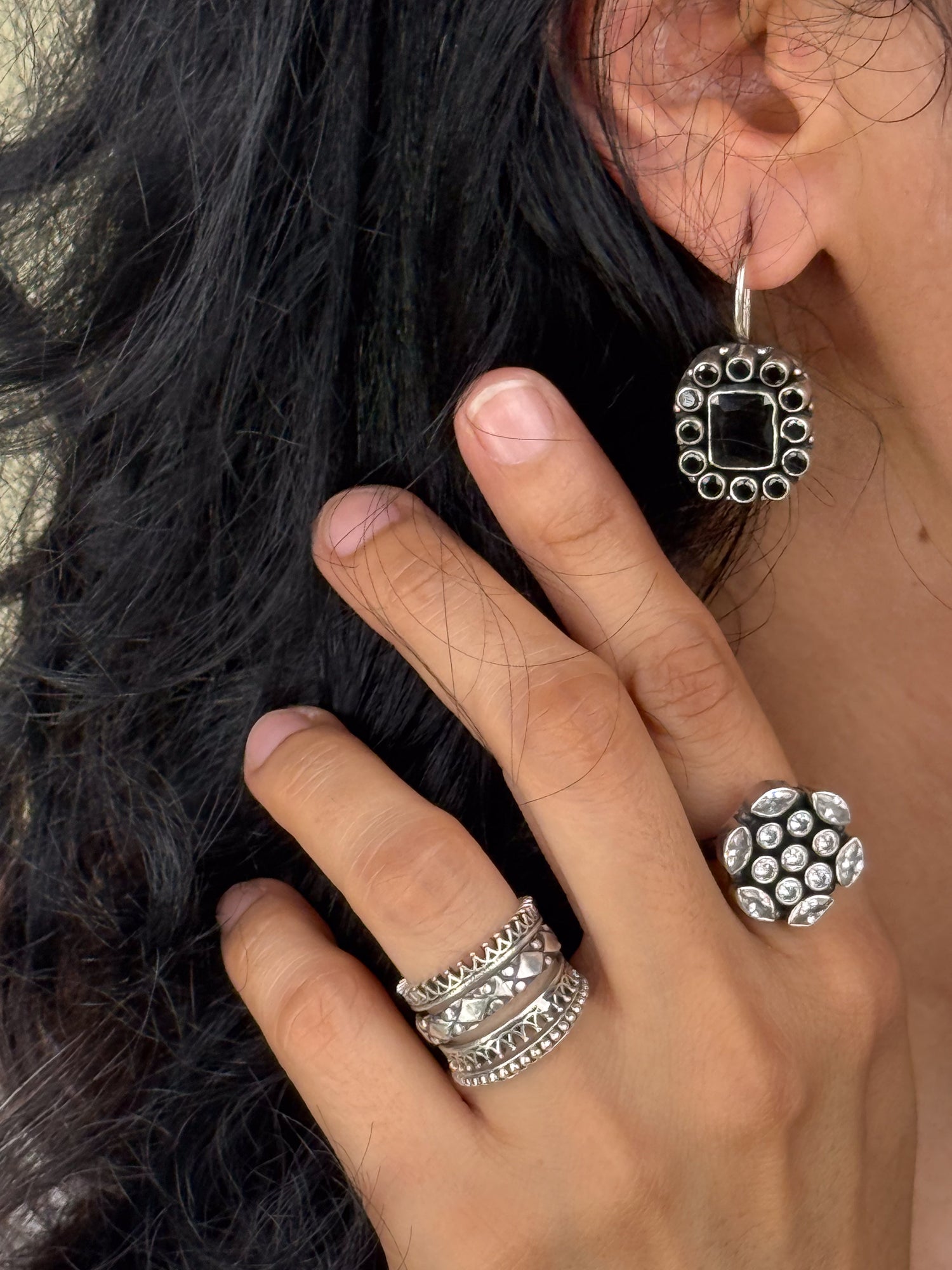 Handmade Silver Earring.