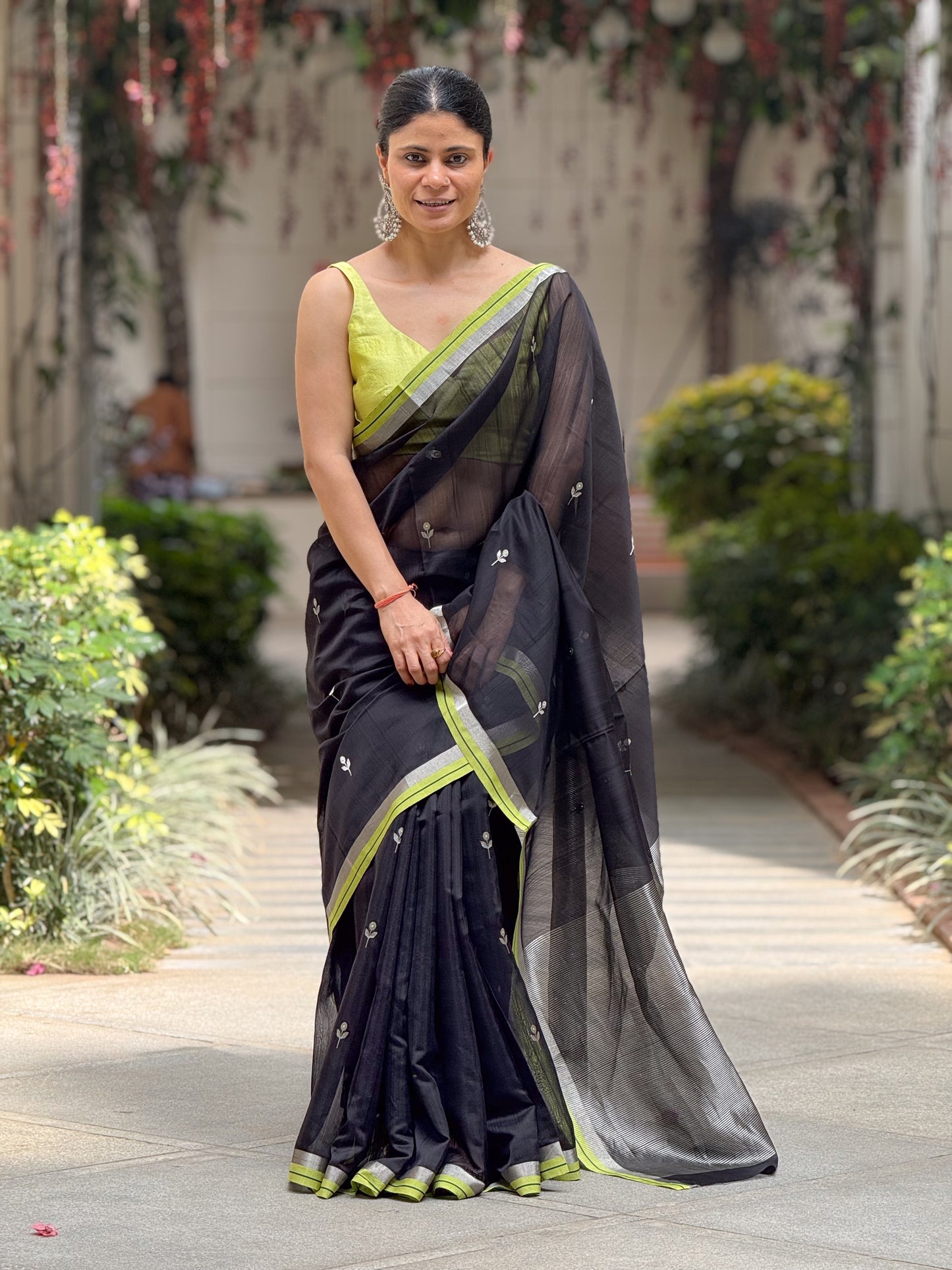 Handloom Chanderi Cotton-Silk Saree