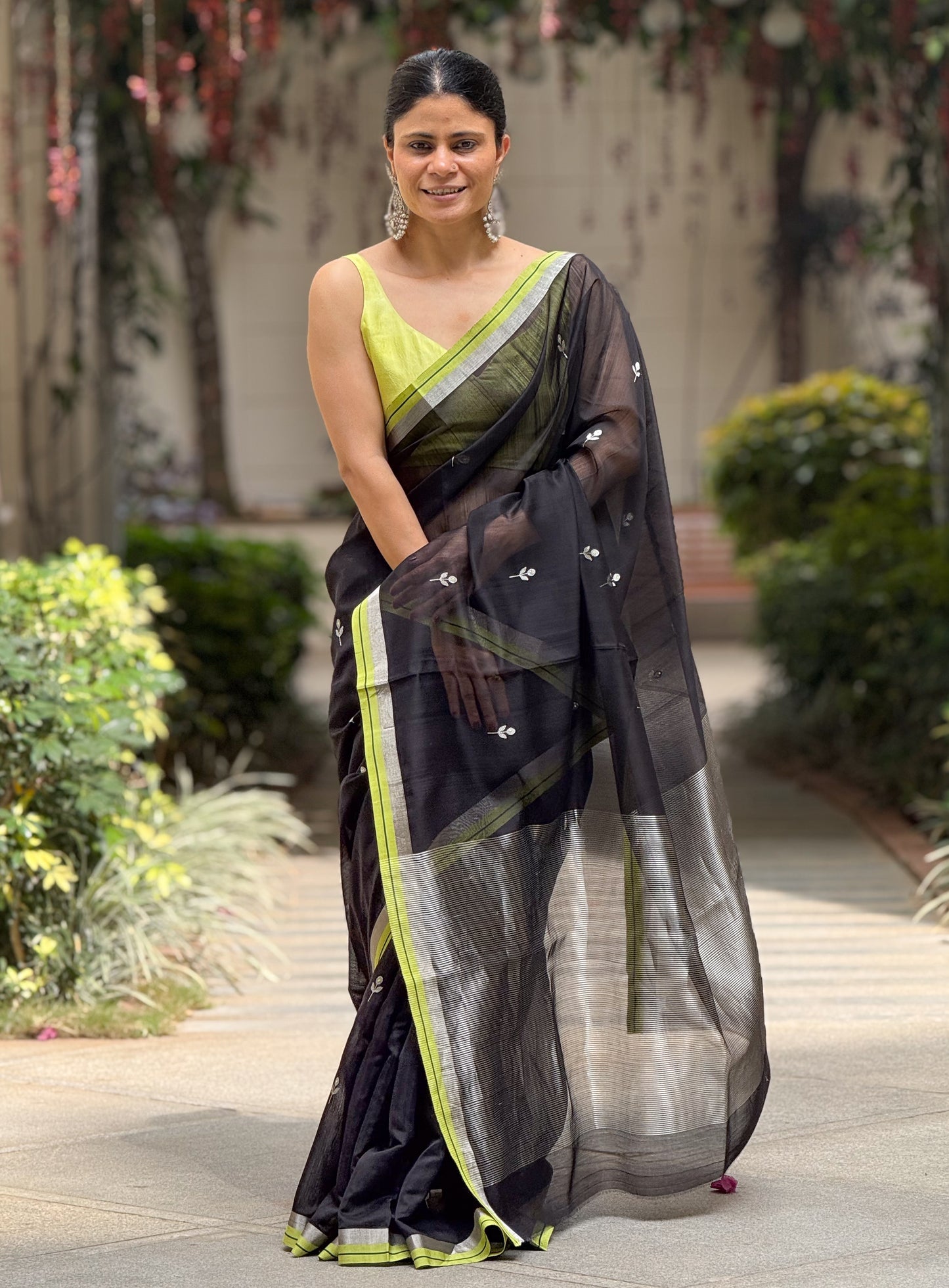 Handloom Chanderi Cotton-Silk Saree