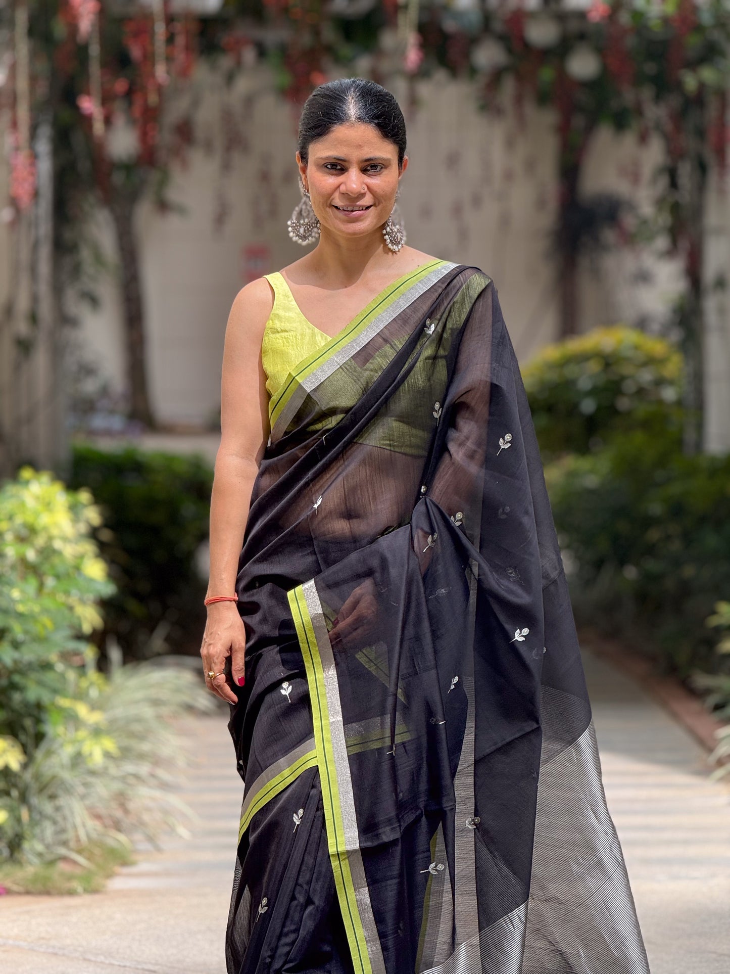 Handloom Chanderi Cotton-Silk Saree