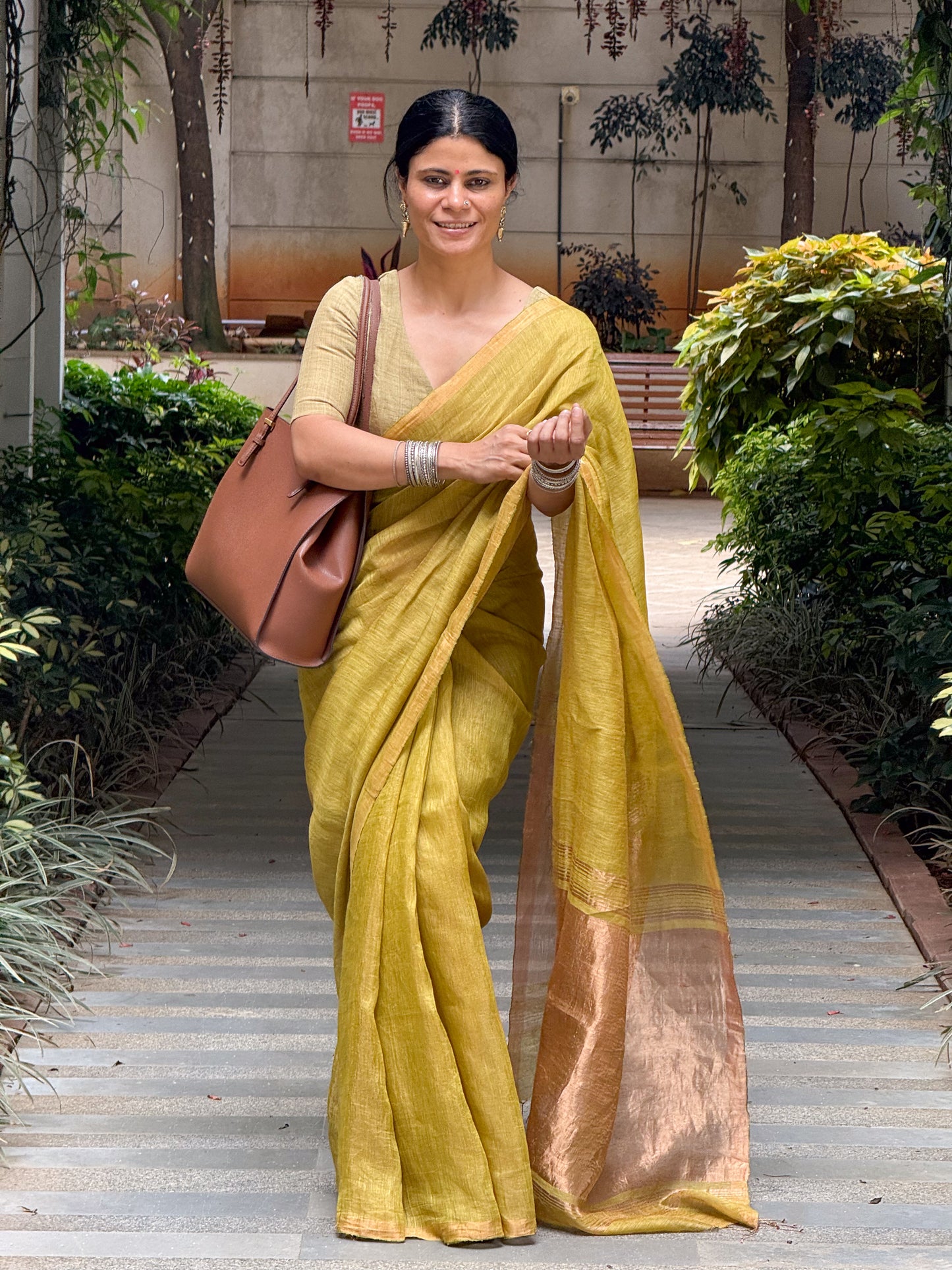 Handloom Linen Silk Saree