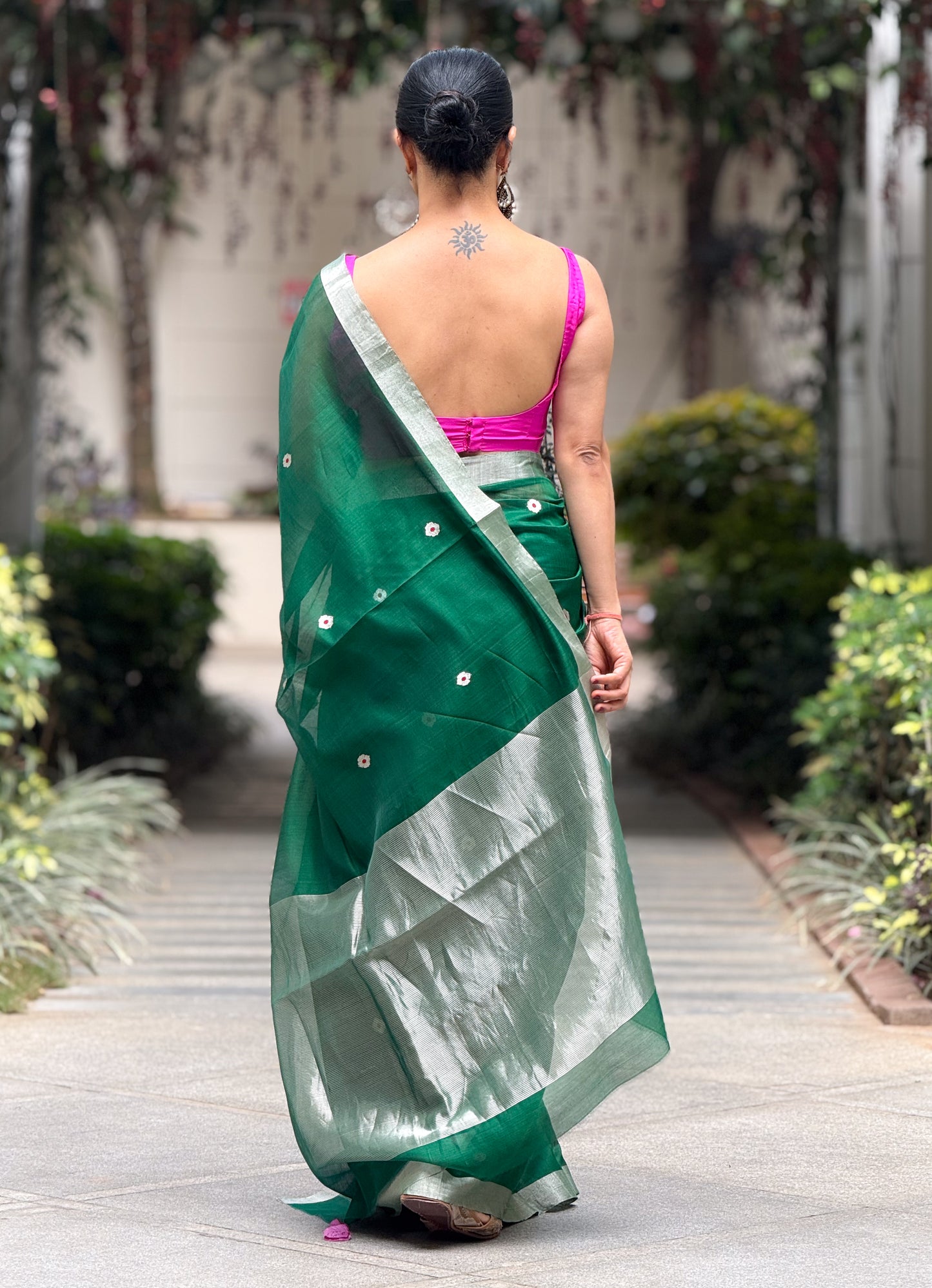 Handloom Chanderi Cotton-Silk Saree
