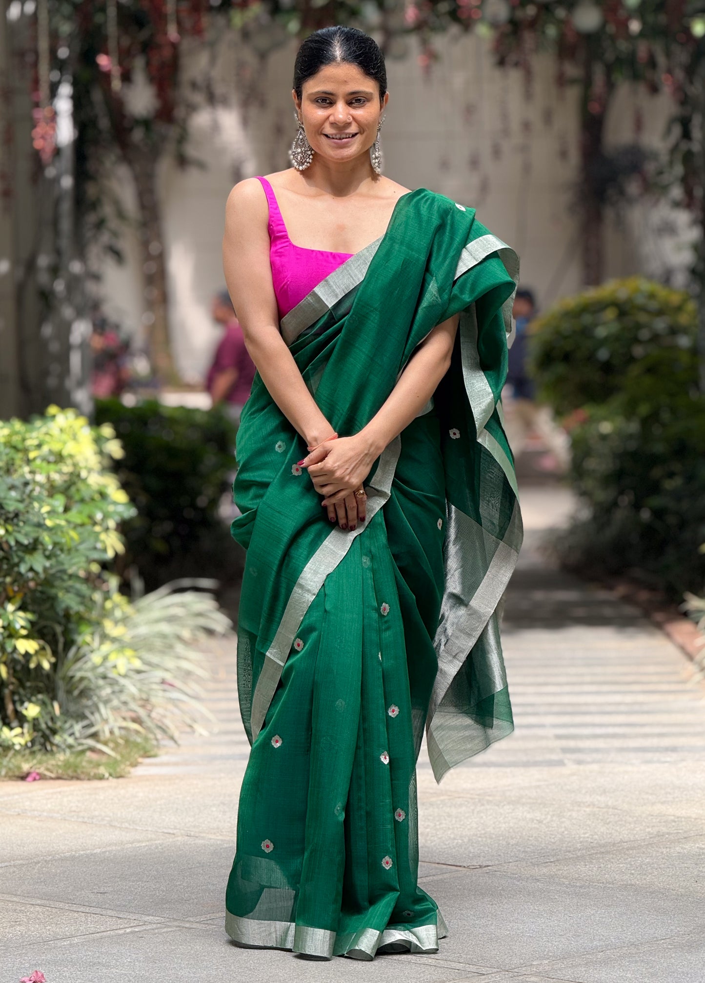 Handloom Chanderi Cotton-Silk Saree