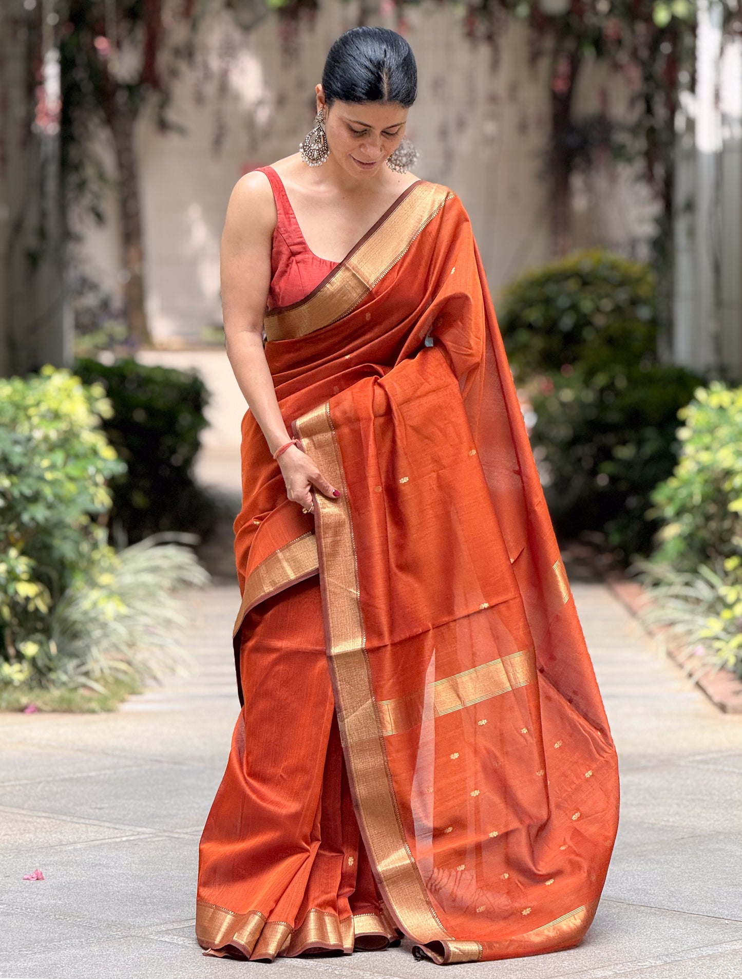 Handloom Chanderi Cotton-Silk Saree
