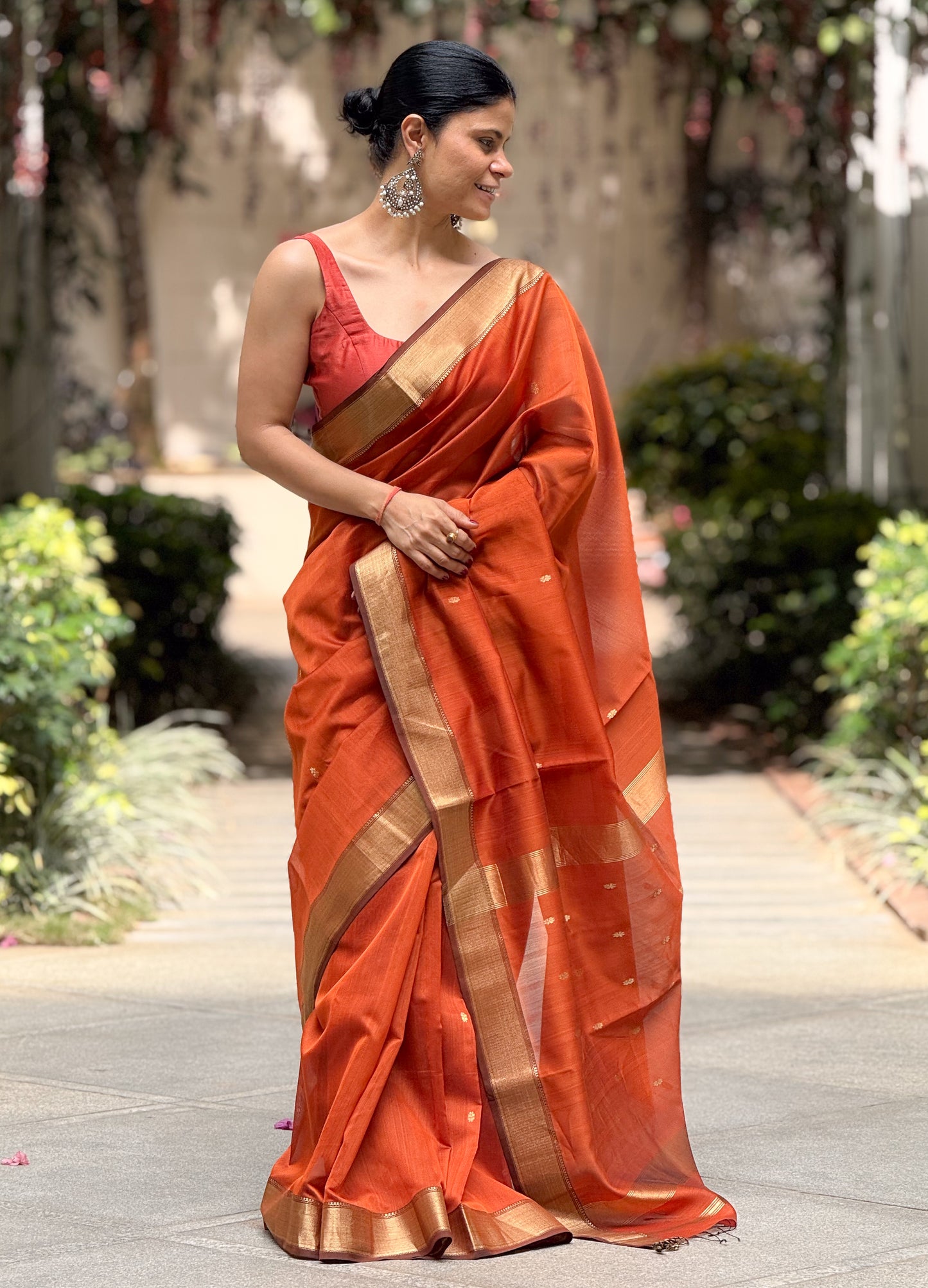 Handloom Chanderi Cotton-Silk Saree