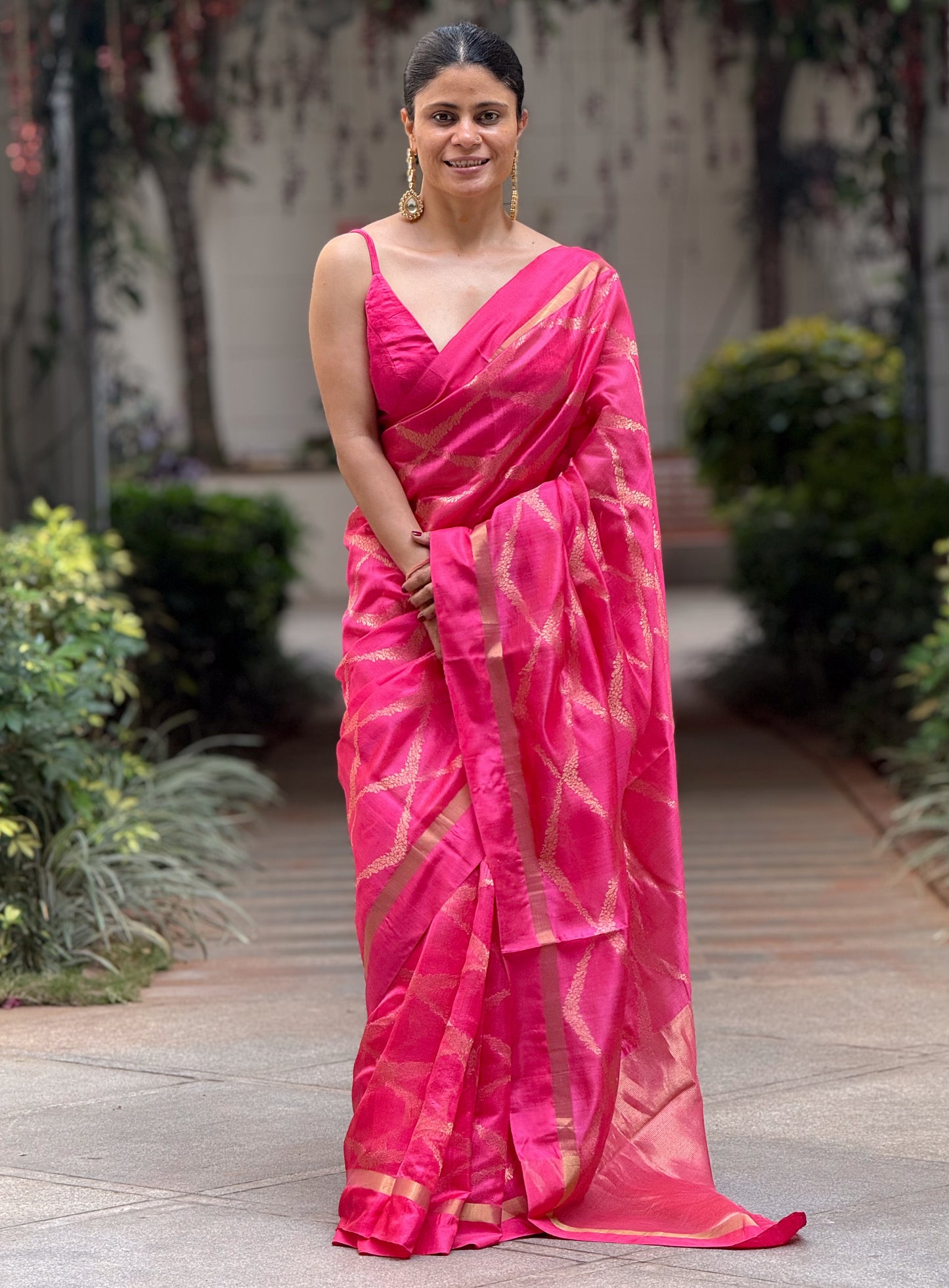 Handloom Chanderi Silk Saree