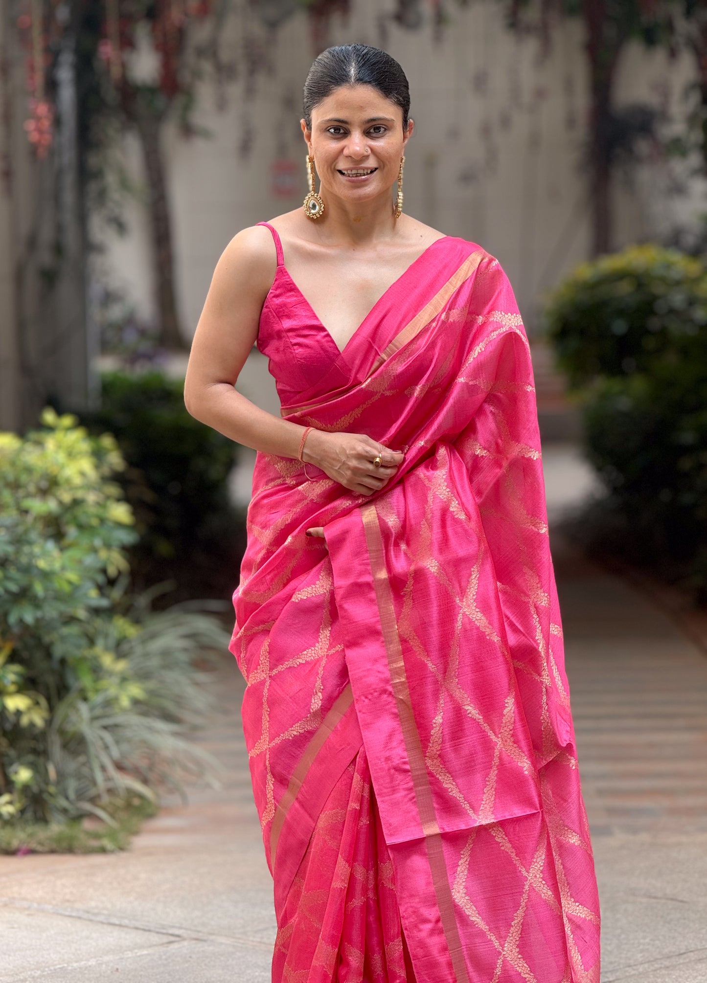 Handloom Chanderi Silk Saree