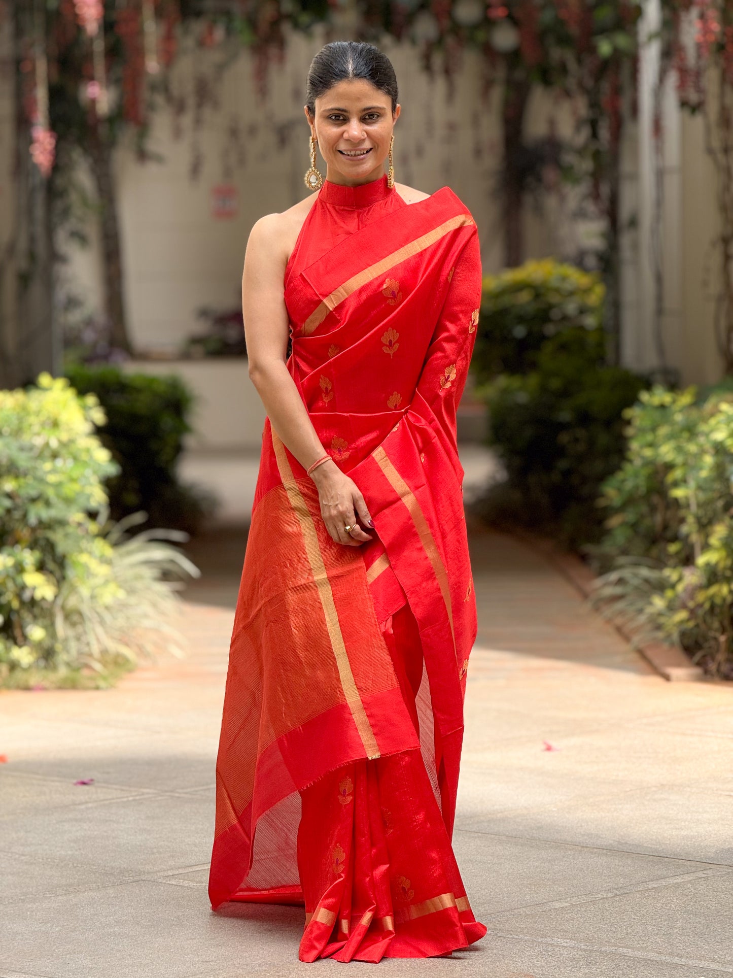 Handloom Chanderi Silk Saree