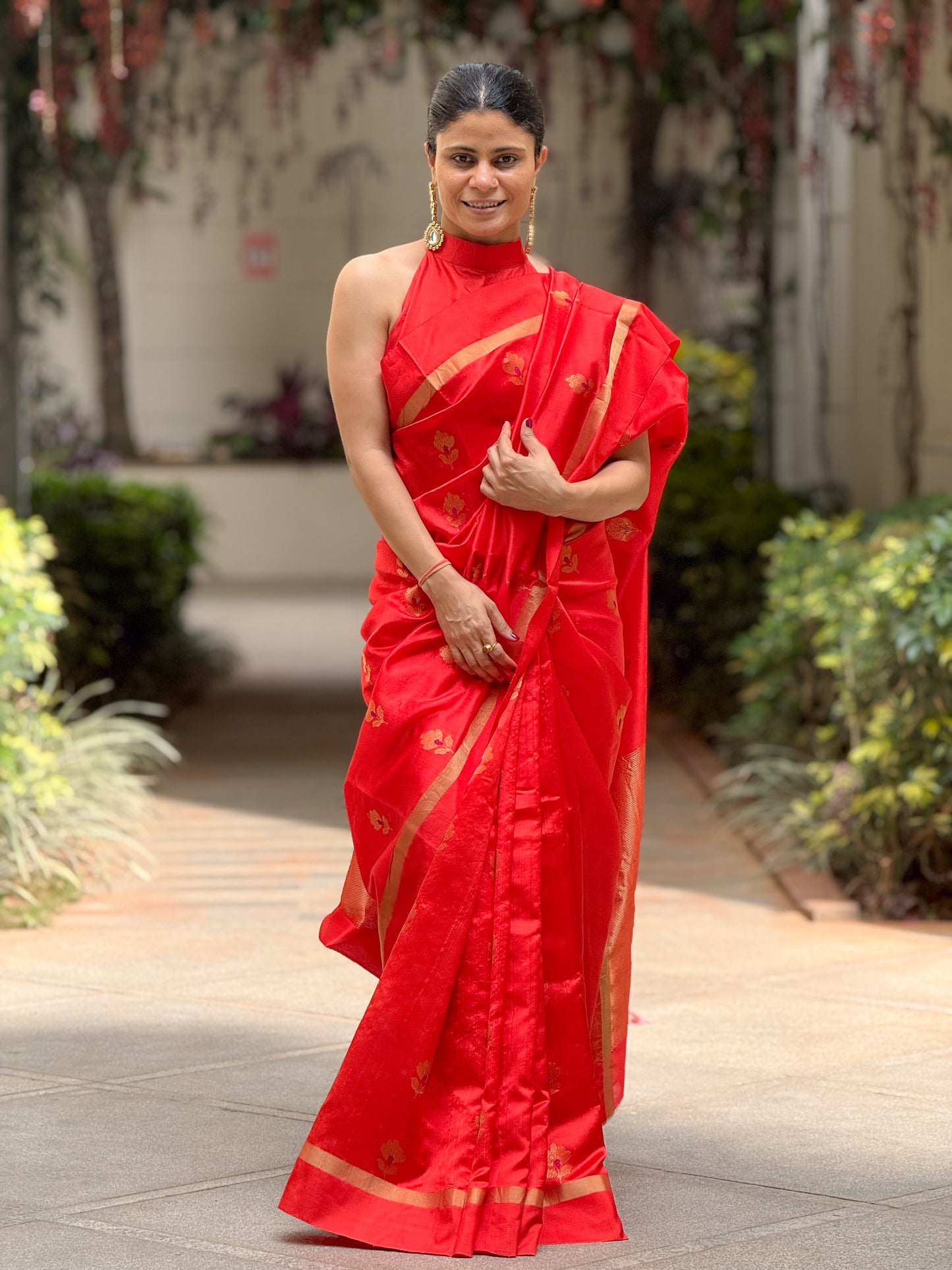 Handloom Chanderi Silk Saree