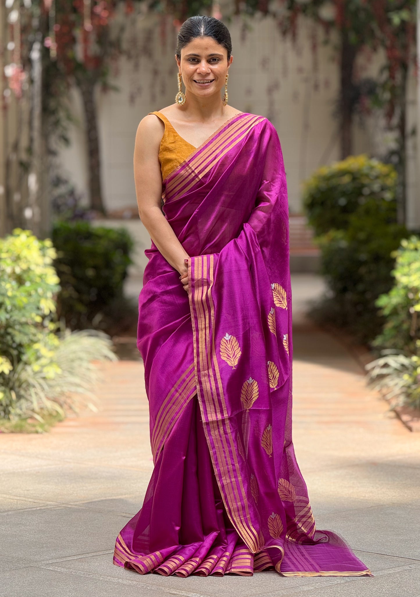 Handloom Chanderi Silk Saree