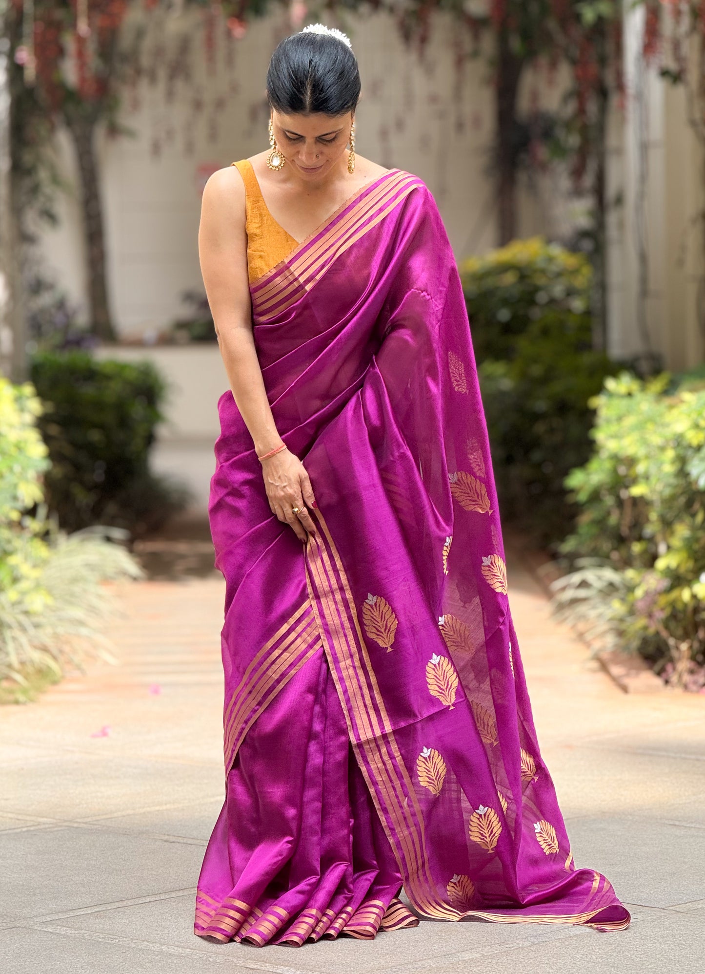 Handloom Chanderi Silk Saree