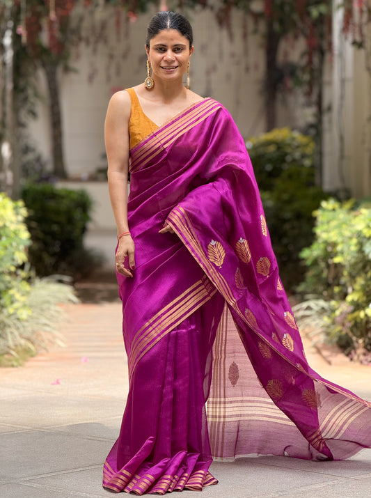 Handloom Chanderi Silk Saree
